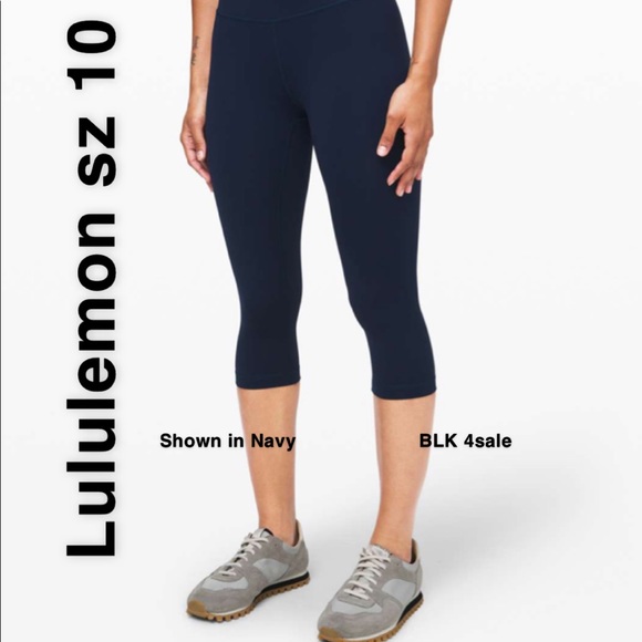 lululemon athletica Pants - Wunder Under HR 1/2 Tight in BLK